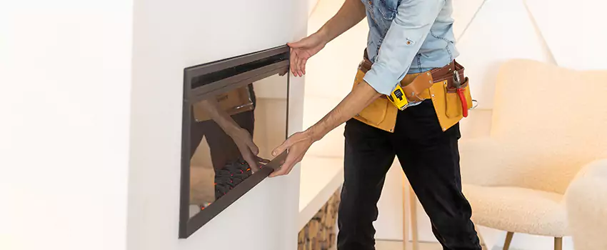 Metal Fireplace Installation in Mansfield, Texas