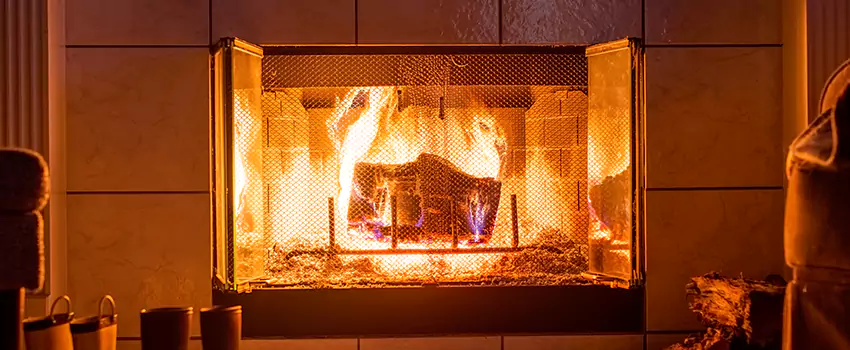 Mendota Hearth Landscape Fireplace Installation in Mansfield, Texas