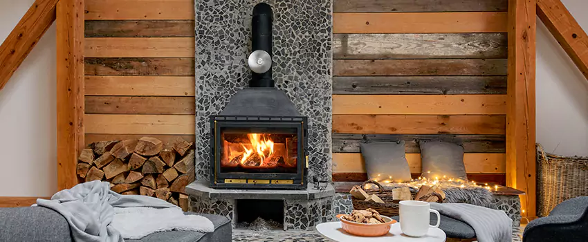Thelin Hearth Products Direct Vent Gas Stove Fireplace Inspection in Mansfield, Texas